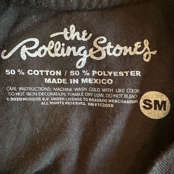Rolling Stones 1975 North America Tour T-Shirt | Small | Graphic Tongue Logo - Picture 4 of 5